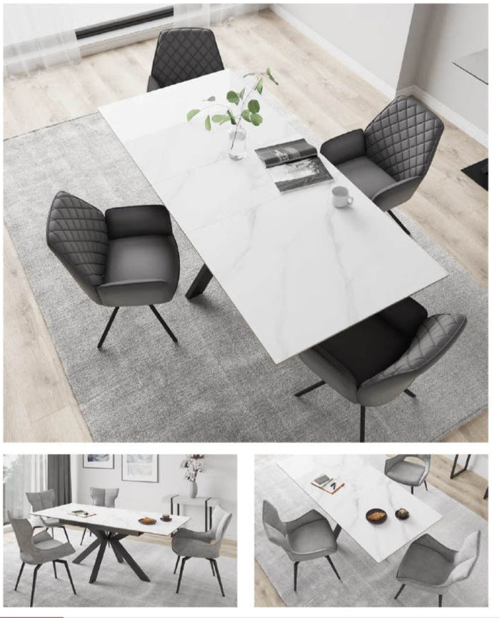 Aramis Ceramic Extending Dining Set