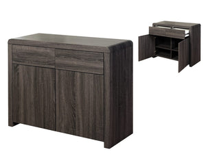 Lorenzo 2 Door Sideboard Charcoal