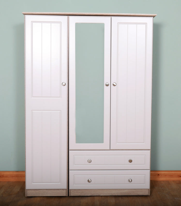 Aurora 3 door 2 drawer wardrobe