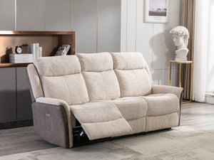 Brooke Electric Reclining 3 Seat Sofa