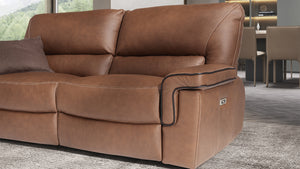 Leonidas Leather 3 Seat Sofa